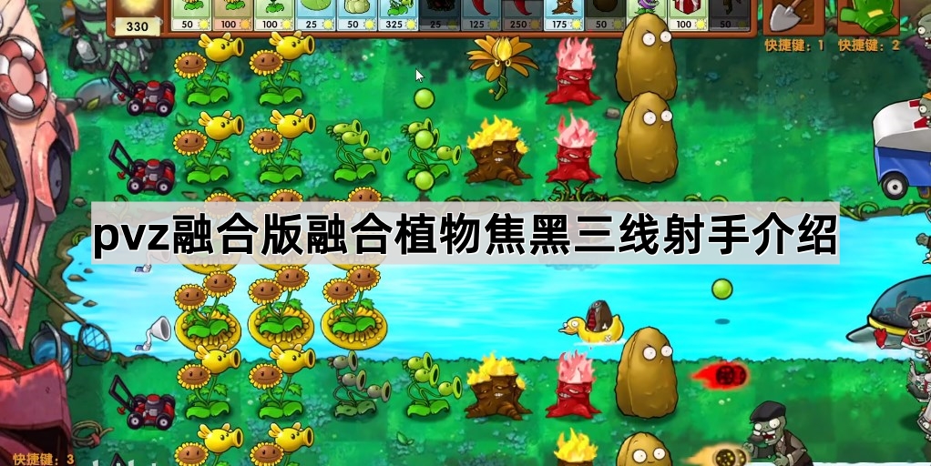 《植物大战僵尸融合版》融合植物焦黑三线射手介绍