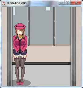 elevator电梯女孩像素桃子移植