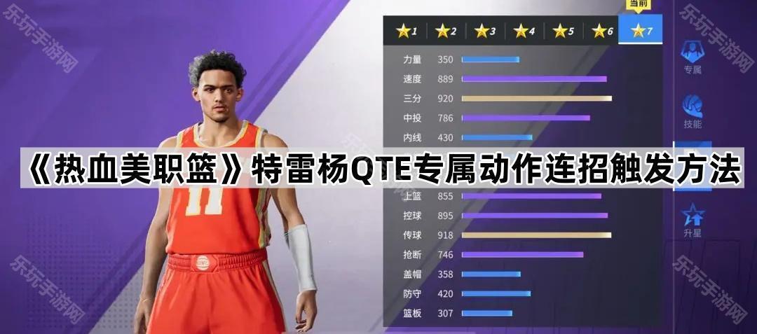 《热血美职篮》特雷杨QTE专属动作连招触发方法