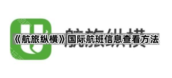 《航旅纵横》国际航班信息查看方法
