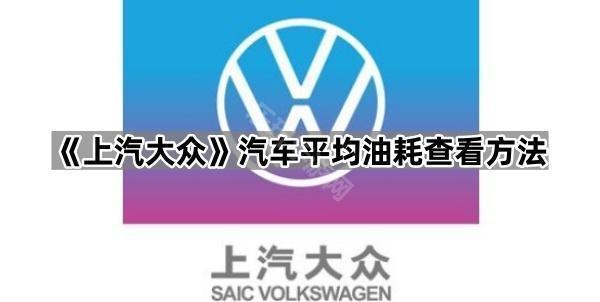 《上汽大众》汽车平均油耗查看方法