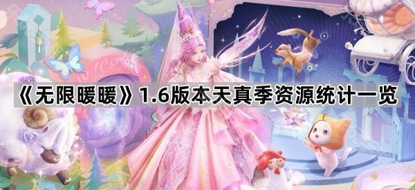 《无限暖暖》1.6版本天真季资源统计一览