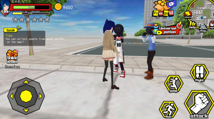 香港高中校园模拟器