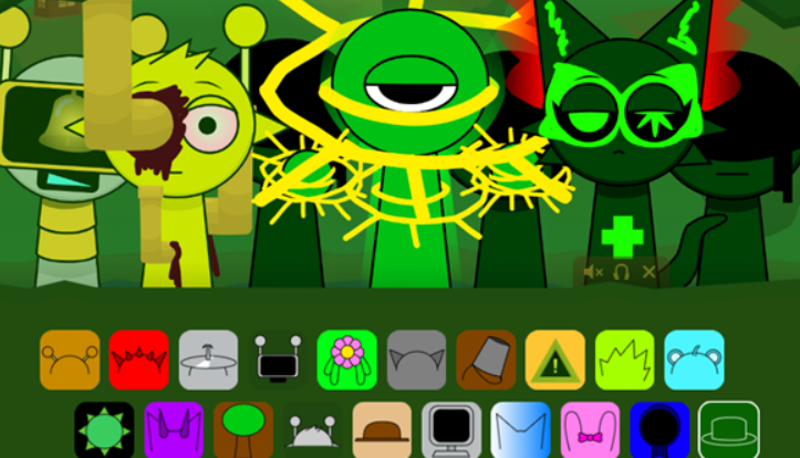 节奏盒子Sprunki绿核中文版截图2