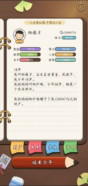 人生模拟器中国式人生折相思版本游戏截图16