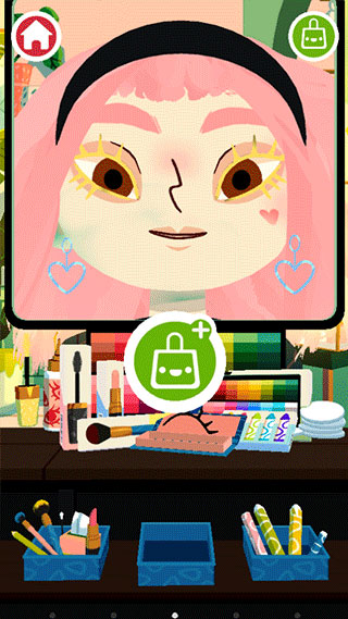 托卡美发沙龙4怎么开启化妆模式