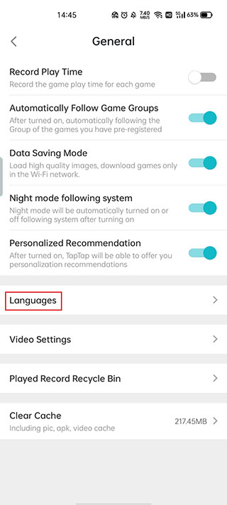 taptap国际版怎么设置中文