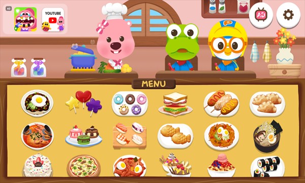 波鲁鲁料理游戏厨房安卓版(Pororo Cooking Game)