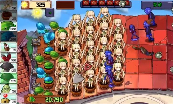 植物娘大战僵尸手机版