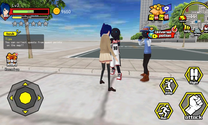 香港高中校园模拟器