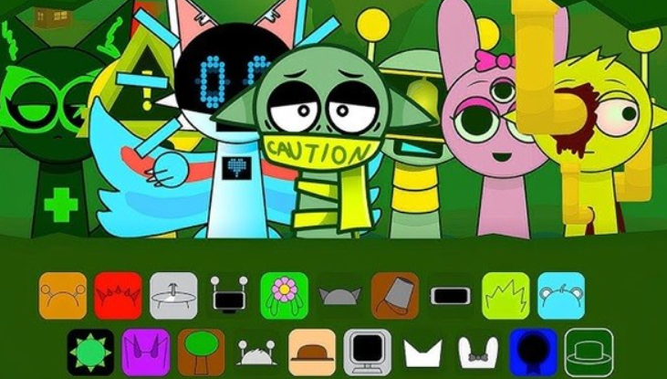 节奏盒子Sprunki绿核中文版