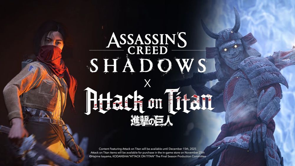 《刺客信条：影》与「进击的巨人」展开限期合作